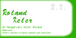 roland keler business card